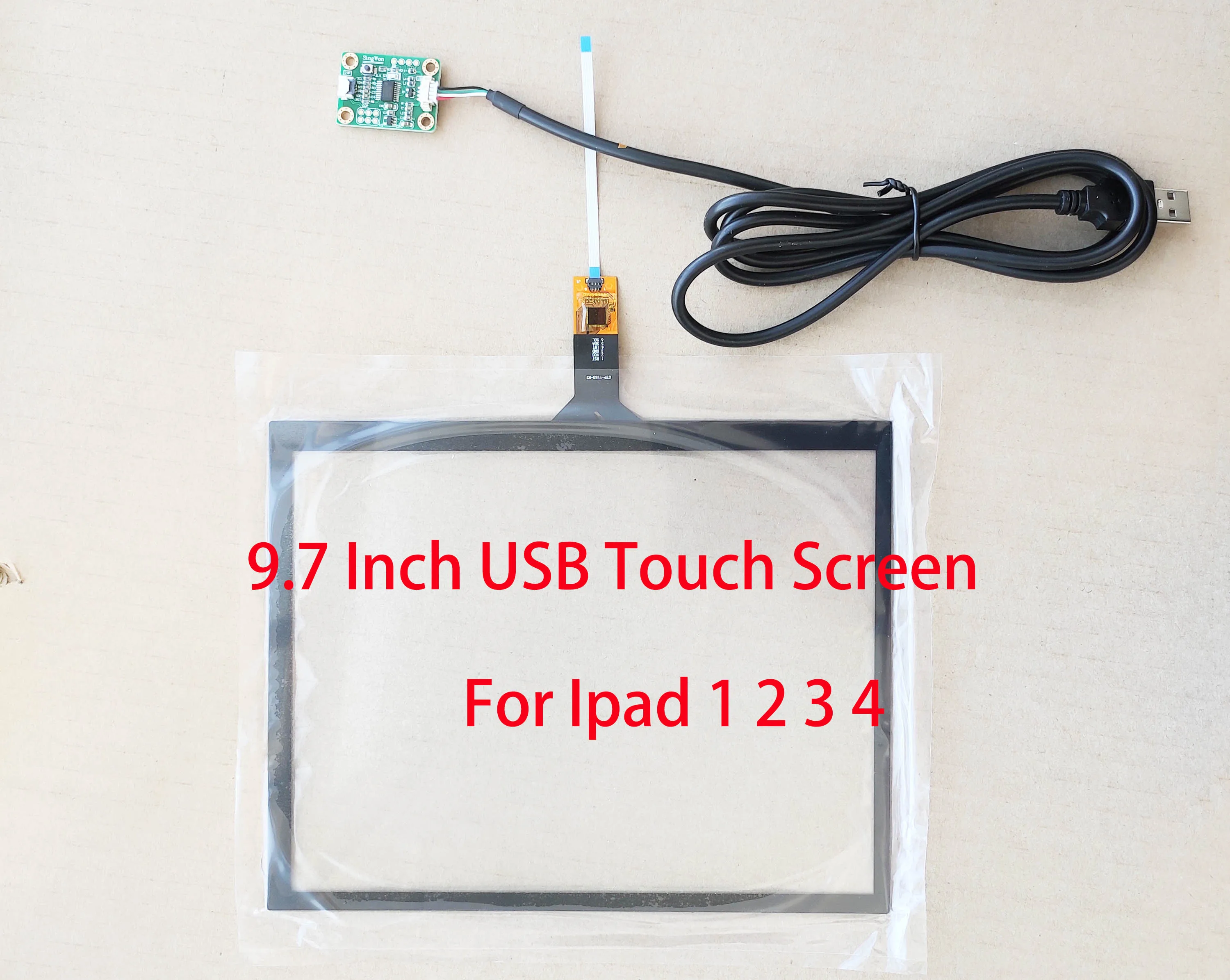 

9.7 Inch USB Touch Screen Digitizer Sensor For LCD DIY IPAD 1/3/4/5/6 1024*768 1536*2048 Support Win7 8 10 Raspberry Pi
