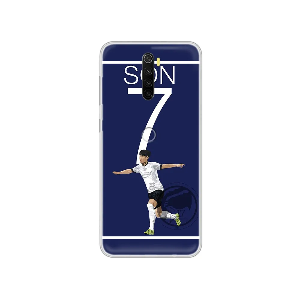Son Heung Min Korean football star soft bumper Transparent Phone Case For XIAOMI Redmi Note 3 4 5 6 7 8 9 9s Pro max 8T 4X | Мобильные