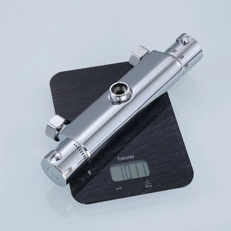 Смеситель для душа с хромированной отделкой термостатический смеситель ванной