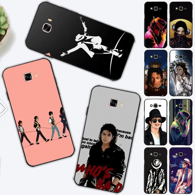 

FHNBLJ Michael Jackson Phone Case for Samsung J 2 3 4 5 6 7 8 prime plus 2018 2017 2016 core