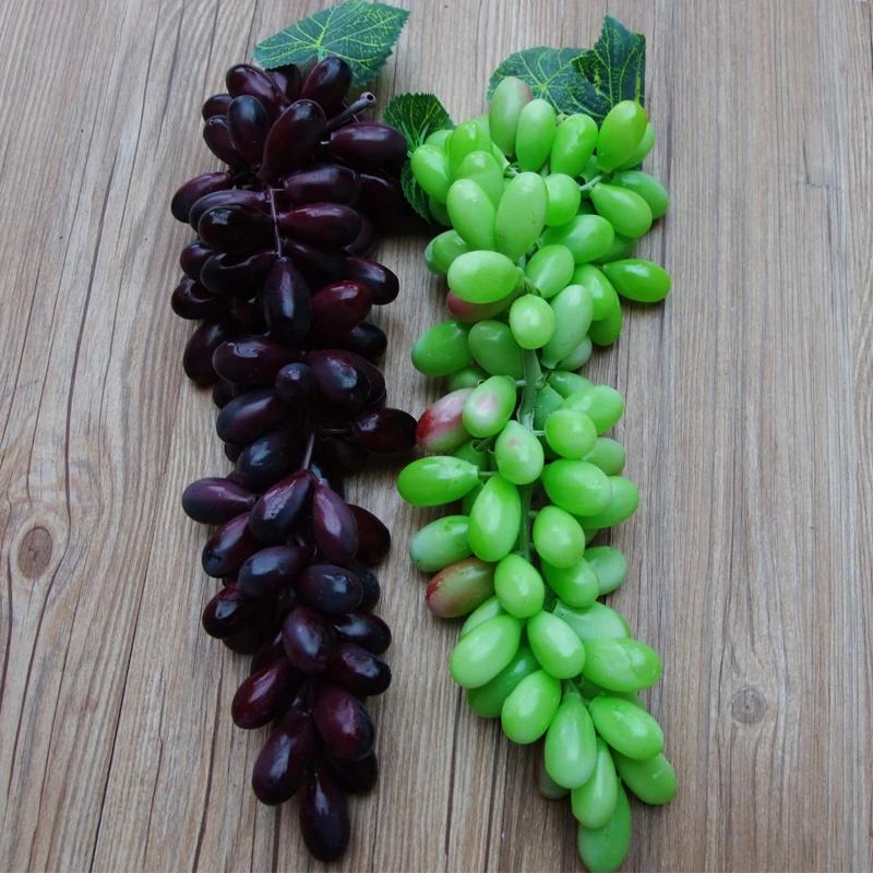 Искусственные фруктовые растения пластиковые листья винограда Рождественский