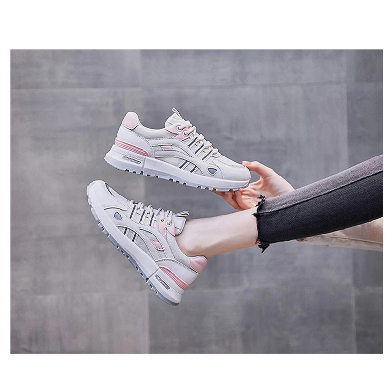 

High Quality 2021 Women's Fashion Sneakers Student Style Casual Shoes All-match Breathable Thick Bottom Vulcanization Shoes