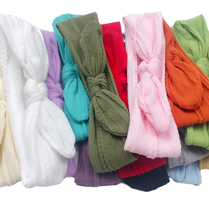 Детский вязаный кабель ручной работы для новорожденных широкий нейлоновый цвет