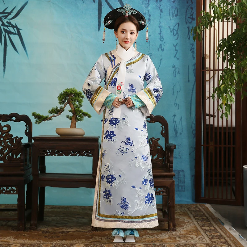 

Vintage long Sleeve Dress women Ancient traditional cheongsam dress evening party cheongsams long qipao gown