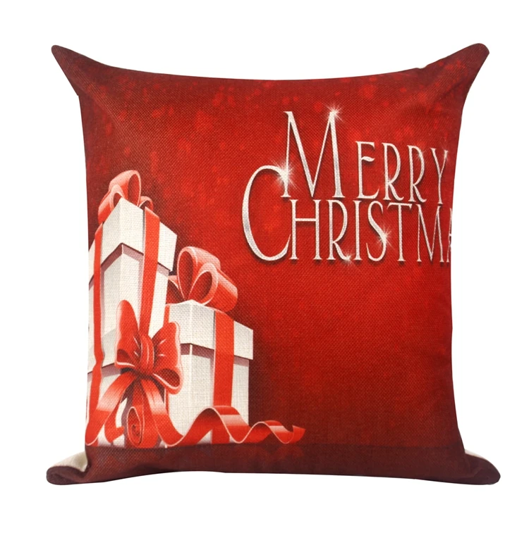 Cushion cover 42 Navidad Рождественский чехол для подушки с рождественским декором для дома рождественские украшения олень Санта Клаус счастливый год - Цвет: Cushion cover 42