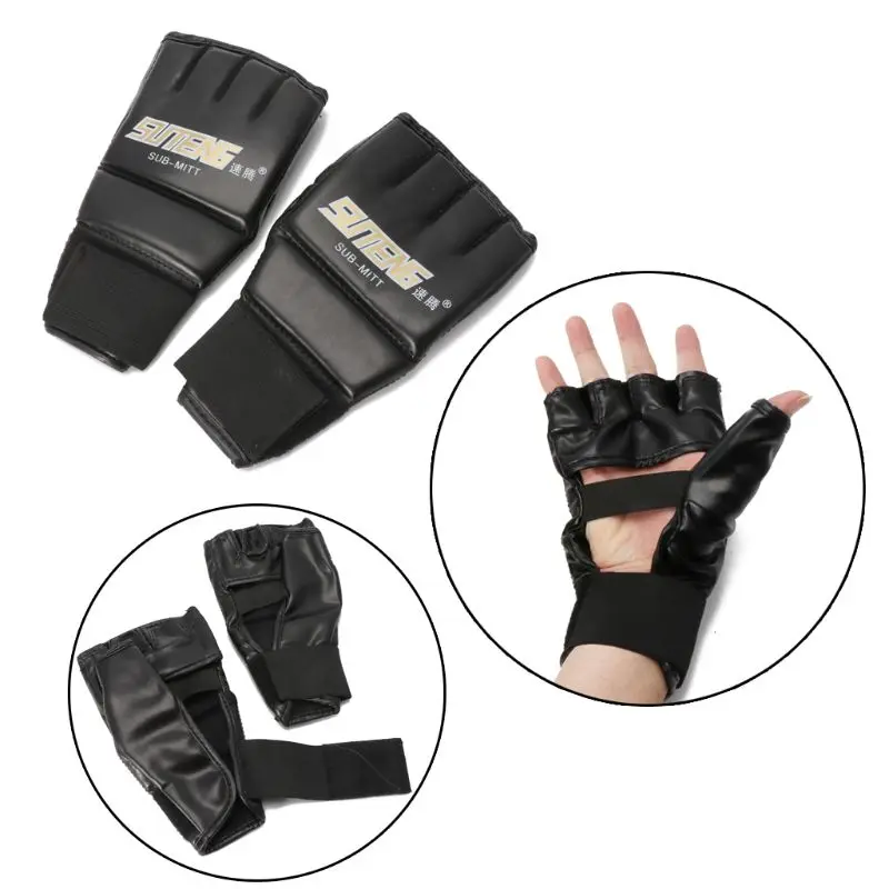 Gants boxe Gym Cool MMA Muay thaitilandaise тренировочная штамповочная сумка Demi mitaines| |