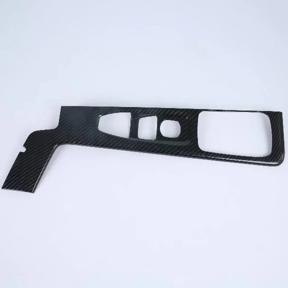 

For Volvo XC60 XC 60 2018 2019 2020 Carbon Fiber Car Interior Handbrake Hand Brake Frame Decoration Cover Trim Accessories
