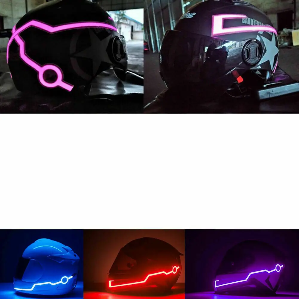 2 шт. мотоциклетный светодиодный светильник для ночной езды s велосипедный шлем
