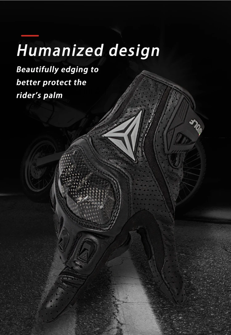 Мотоциклетные Перчатки из овечьей кожи водонепроницаемые дышащие митенки для