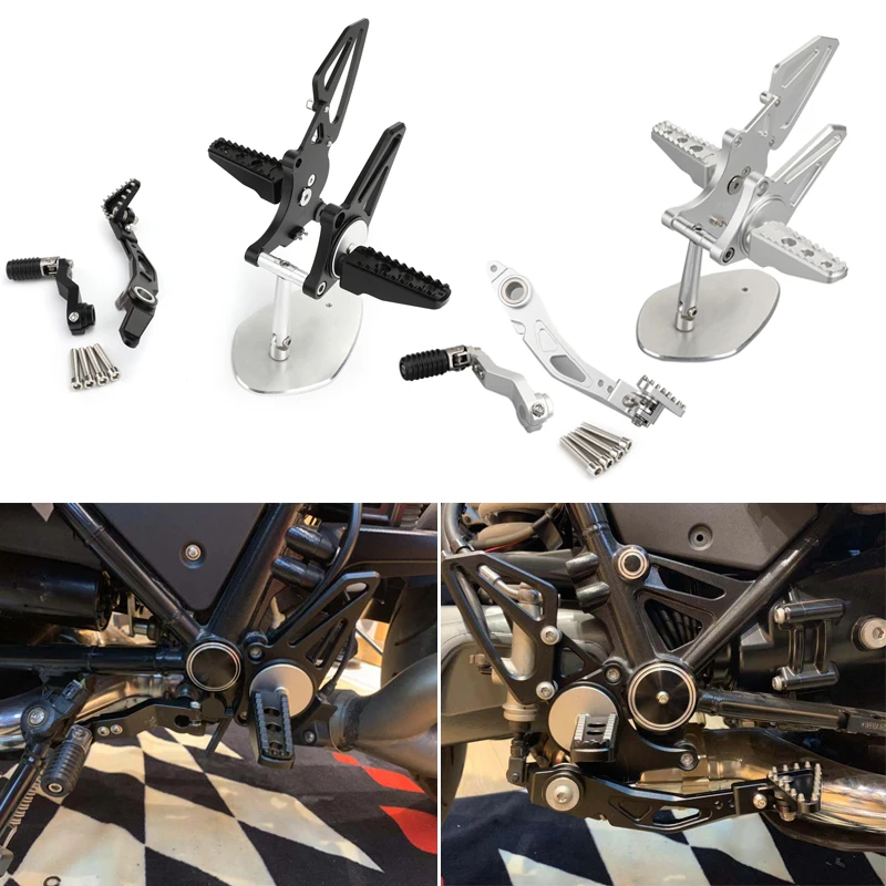 

Areyourshop for BMW R Nine T R9T 2014 2015 2016 2017 2018 Adjustable CNC Rider Rear Set Rearsets Footrest Foot Rest Pegs