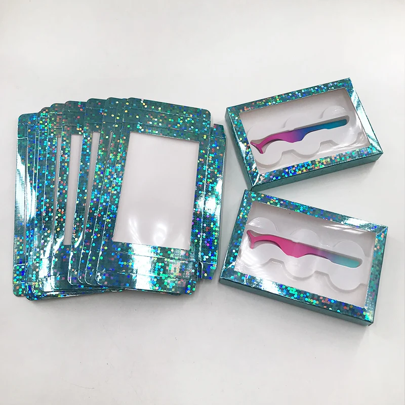 3 пары голографическая коробка подходит для различных ресниц горячая Распродажа