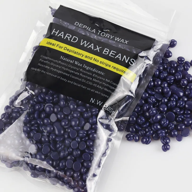 Восковые бобы для депиляции 50 г/упаковка твердый воск в гранулах унисекс