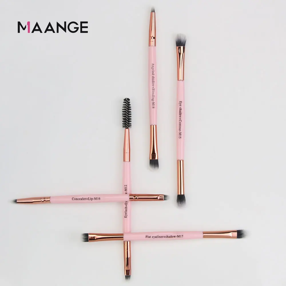 MAANGE 5 Pcs макияж кисти набор Портативный порошок Тени Карандаш для глаз карандаш