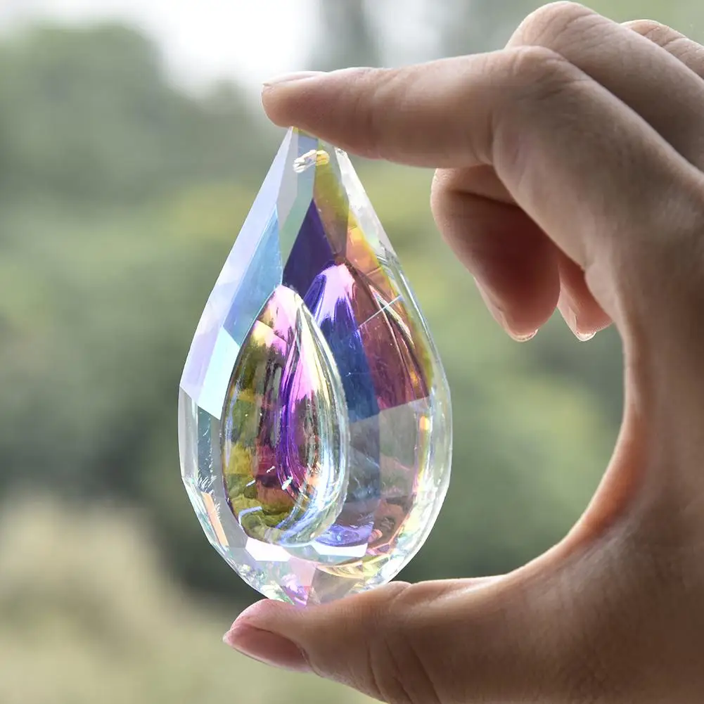 Подвесные кристаллы в виде призмы подвесной кулон цветная люстра AB детали сделай