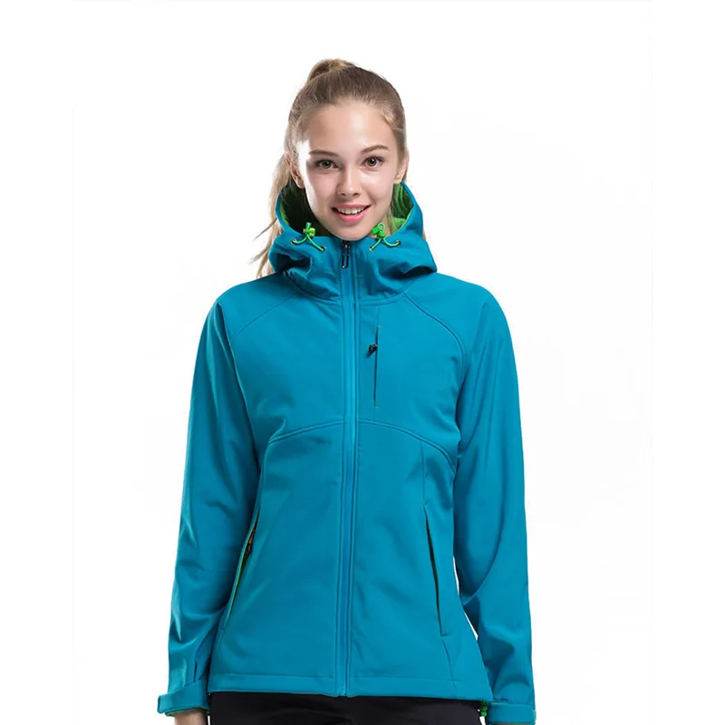 women blue Уличная куртка для женщин Кемпинг Туризм Горные куртки водонепроницаемый ветрозащитное мягкое покрытие весна осень куртка для мужчин - Цвет: women blue