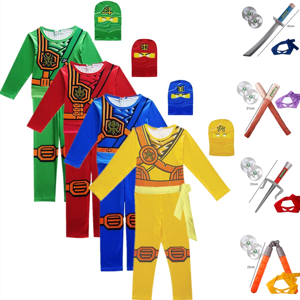 Лидер продаж костюмы для косплея ниндзя мальчиков Женский костюм 3 шт./компл.