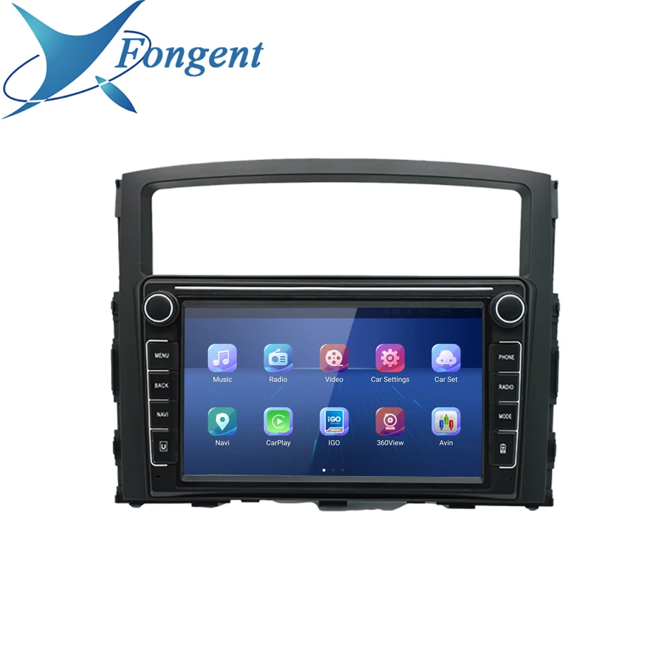 Автомагнитола для Mitsubishi Pajero 4 2006 2007 2008 2009 2010 2011 2012 2014 android авто мультимедиа GPS трек