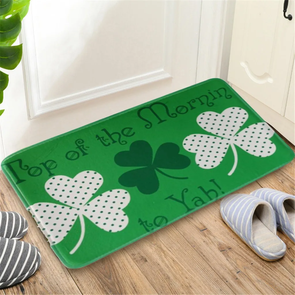 Буквенным собака коврики Ретро узор Флисовое одеяло анти скольжения ковер