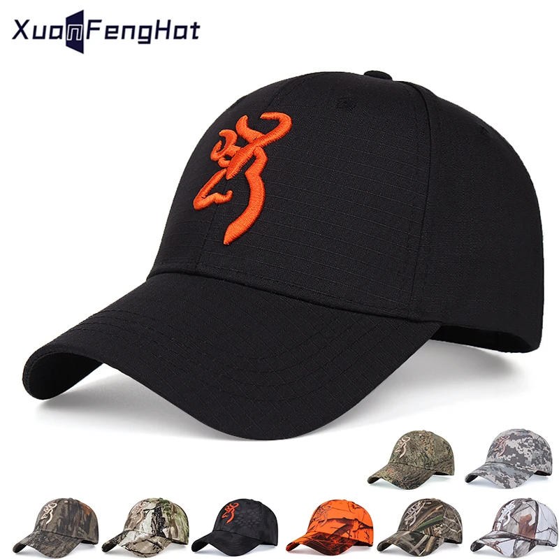High Quality Cotton Baseball Cap Outdoor Tactical Cap Camouflage Army Men's Cap Casual Hip-hop Hat Jungle Browning Hat Men
