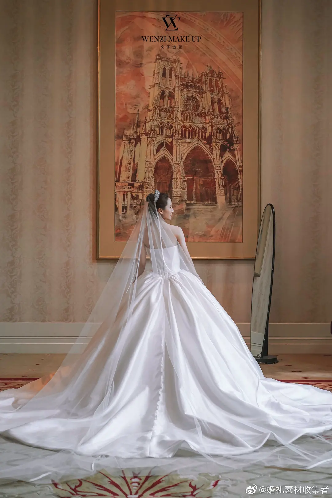 

TOPQUEEN Bridal Veil with Blusher 2 Layer Simple Bridal Veils Wedding Bride Accessories 3M*3M Long Wedding Veil 4 Meters VEU V25