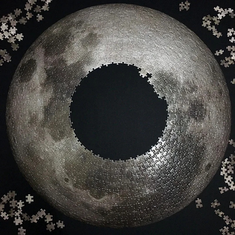 Новый Пазл луна 1000 штук сложно для искусственных игрушек Обучающие игрушки