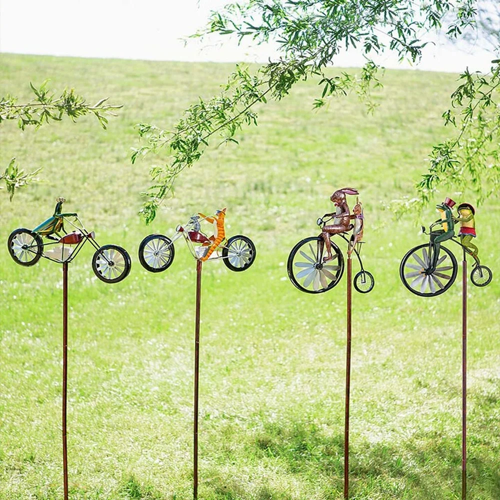 

Vintage Bicycle Metal Wind Spinner Animal Motorcycle Windmill Garden Decoration Dropshipping