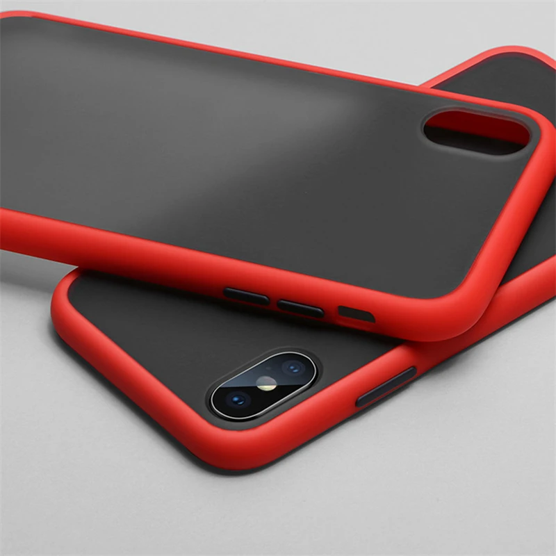 

1000pcs Shockproof Transparent Hybrid Silicone Phone Cases For iPhone 11 Pro Max X Xr Xs Max 6 8 7 Plus 11 Matte Soft Back Cover