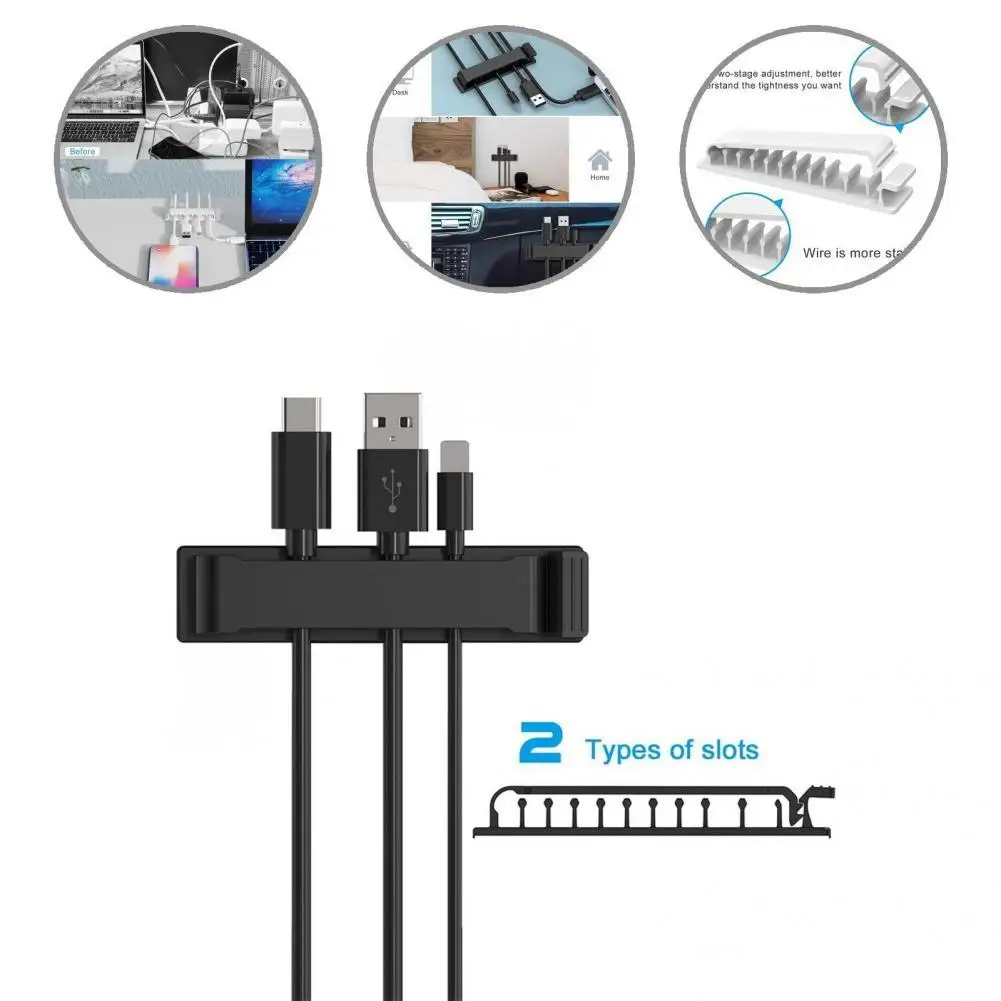 

Useful Wall Cord Organizer Cable Management Cable Organizers Small Size Wear-resistant