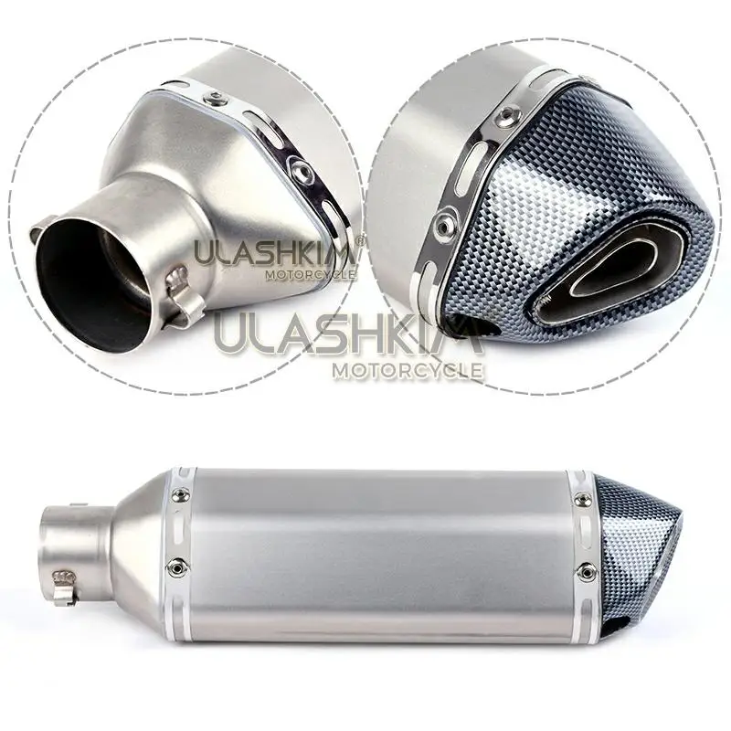 Мотоцикл углеродного волокна выхлопной глушитель звено средней трубы полная