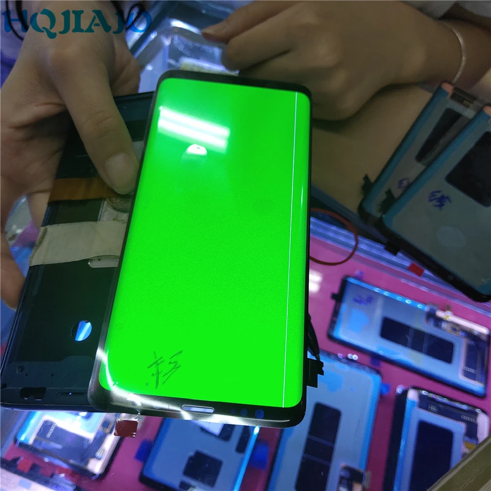 Есть линия на экране для samsung Galaxy S8 G950 G950F сенсорный экран дигитайзер ЖК-дисплей