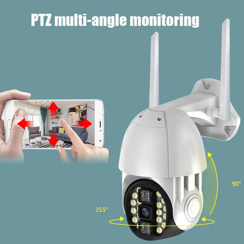1080P HD IP CCTV камера водонепроницаемая наружная WiFi PTZ беспроводная ИК безопасности NVR