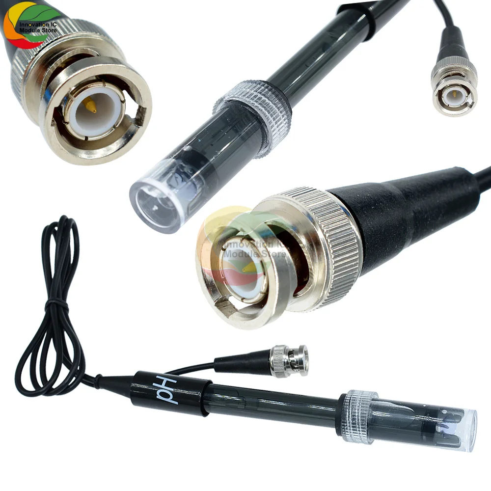 PH Electrode Probe BNC Contor for Aquarium Controller Meter Sensor Gib Best Promotion | Электронные компоненты и