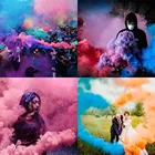 Хэллоуин дымовая бомба дыма туман волшебник таблетки Портативный фотография Реквизит пункт красочный магический дым трюки Хэллоуин реквизит огонь #9