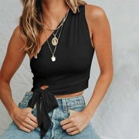 summer sexy slim tops women new black white skew collar bow crop top blusas 2020 new fashion casual tops female