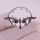 Атласная эмалированная заколка-вспышка для Евангелиона Bori, подарок  0, значок машинного водителя, значок в стиле аниме аксессуар для любителя