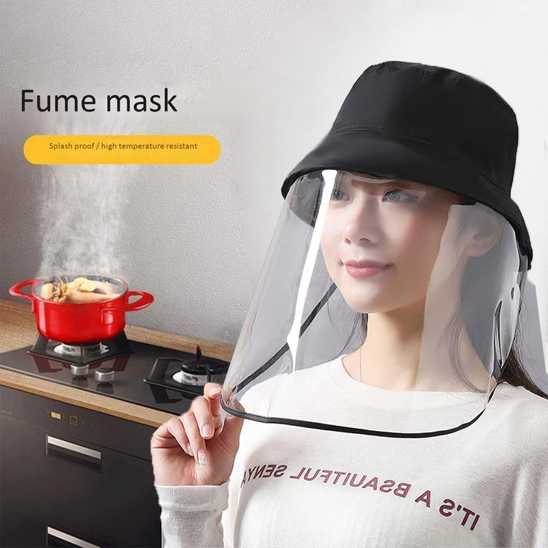 

Clear Grease Protector Facial Transparent Face Cover Fog Protector Mask Proof Anti-fog Face Shield For Adults Kitchen Gadgets