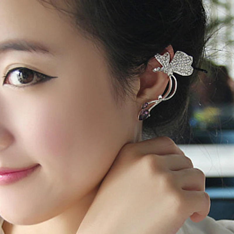 Женские Новые корейские серьги 2021 серьги-клипсы для ушей в виде бабочки орла