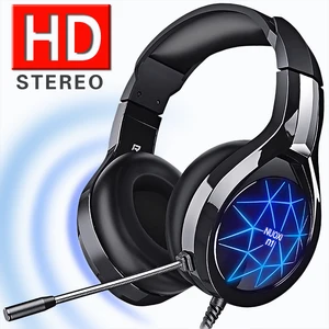 gaming headset headphones surround sound stereo game earphones wired helmet with hd microphone for gamer xbox one ps4 pc laptop free global shipping
