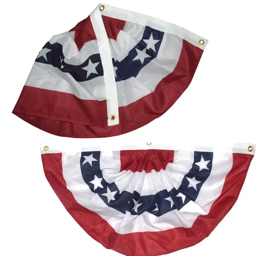 США плиссированный флаг звезды полосы американские флаги полукруг многоцветная