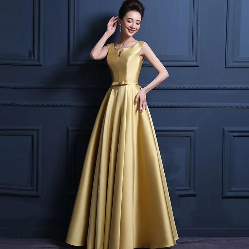 Женское атласное длинное вечернее платье AnXin SH Красное Атласное винтажное цвета