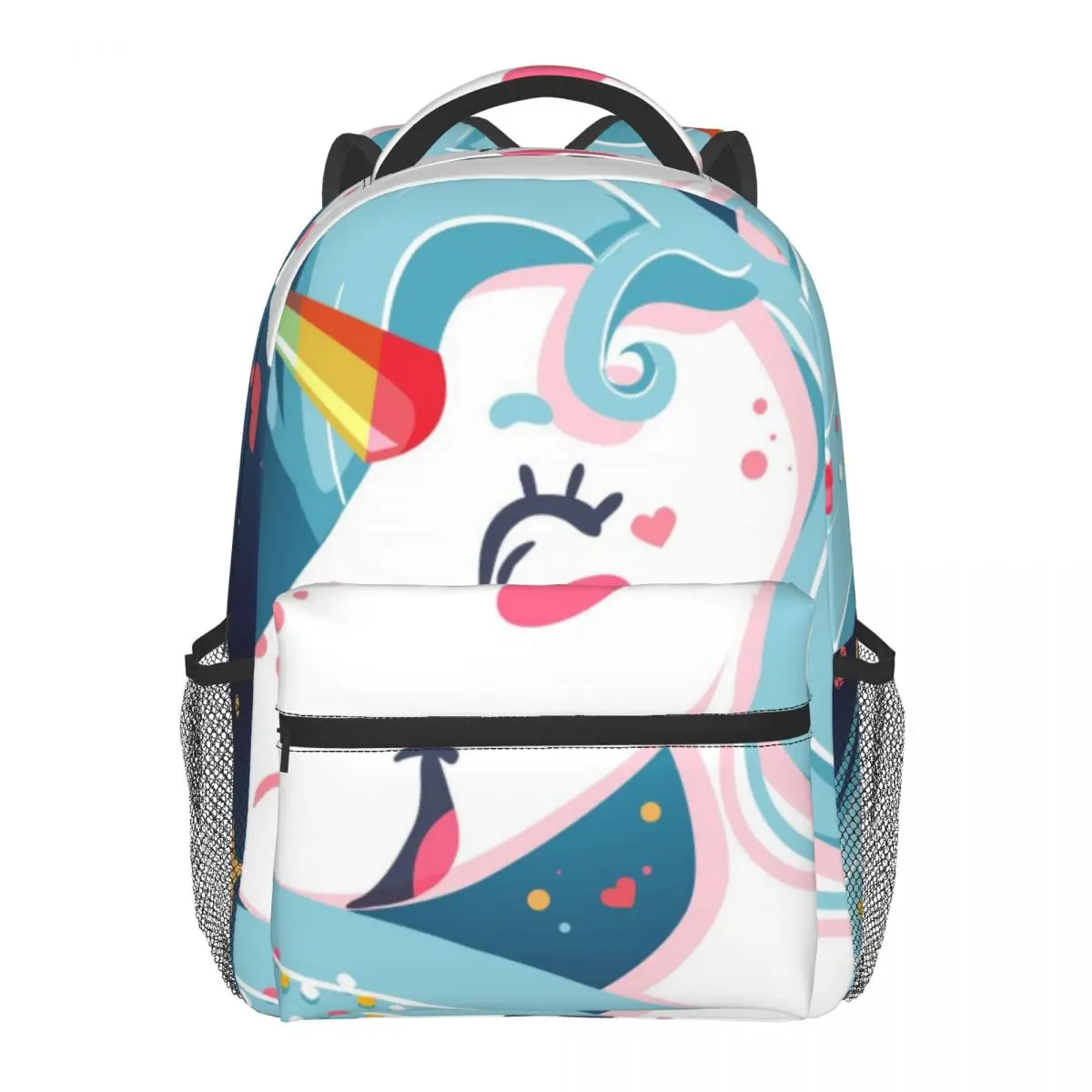 

Bright Happy Unicorn Background 2021 New Women Backpack School Bags for Teenage Girs Female Travel Backpack