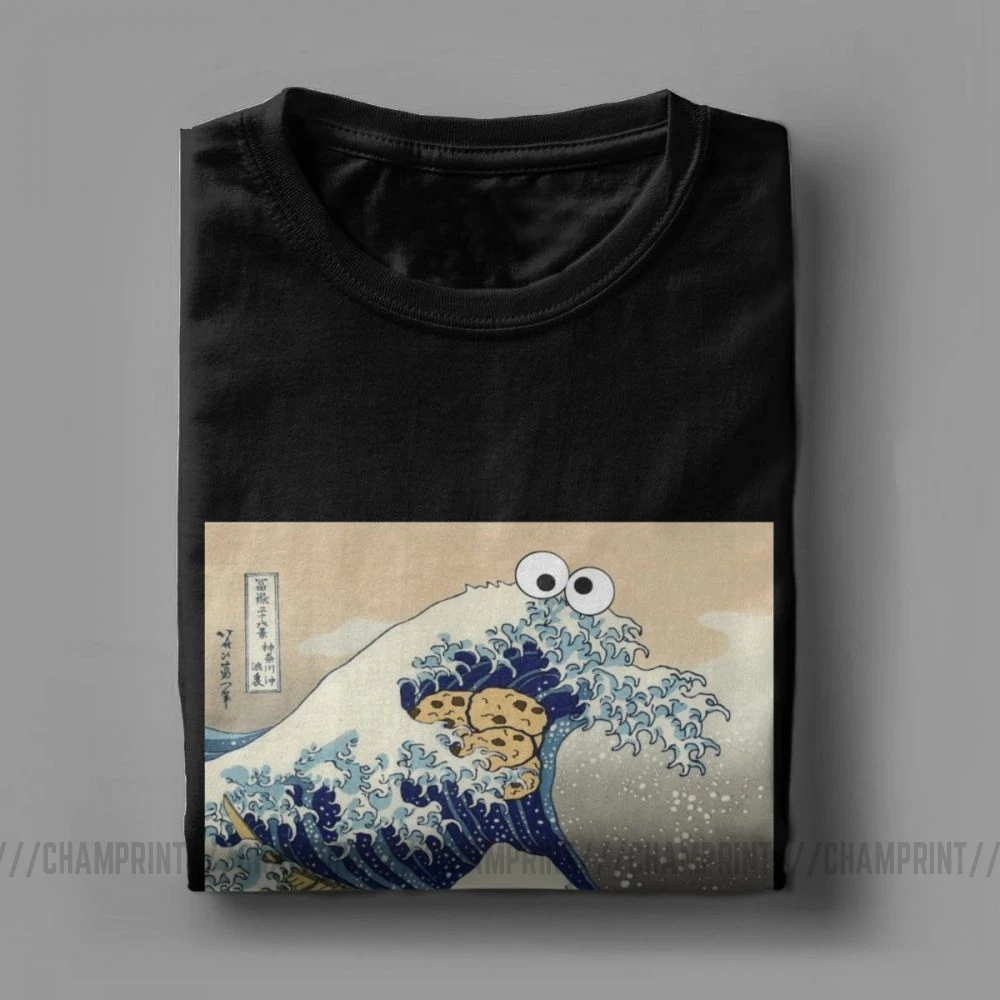 Модная футболка с изображением печенья и монстра забавная одежда в стиле