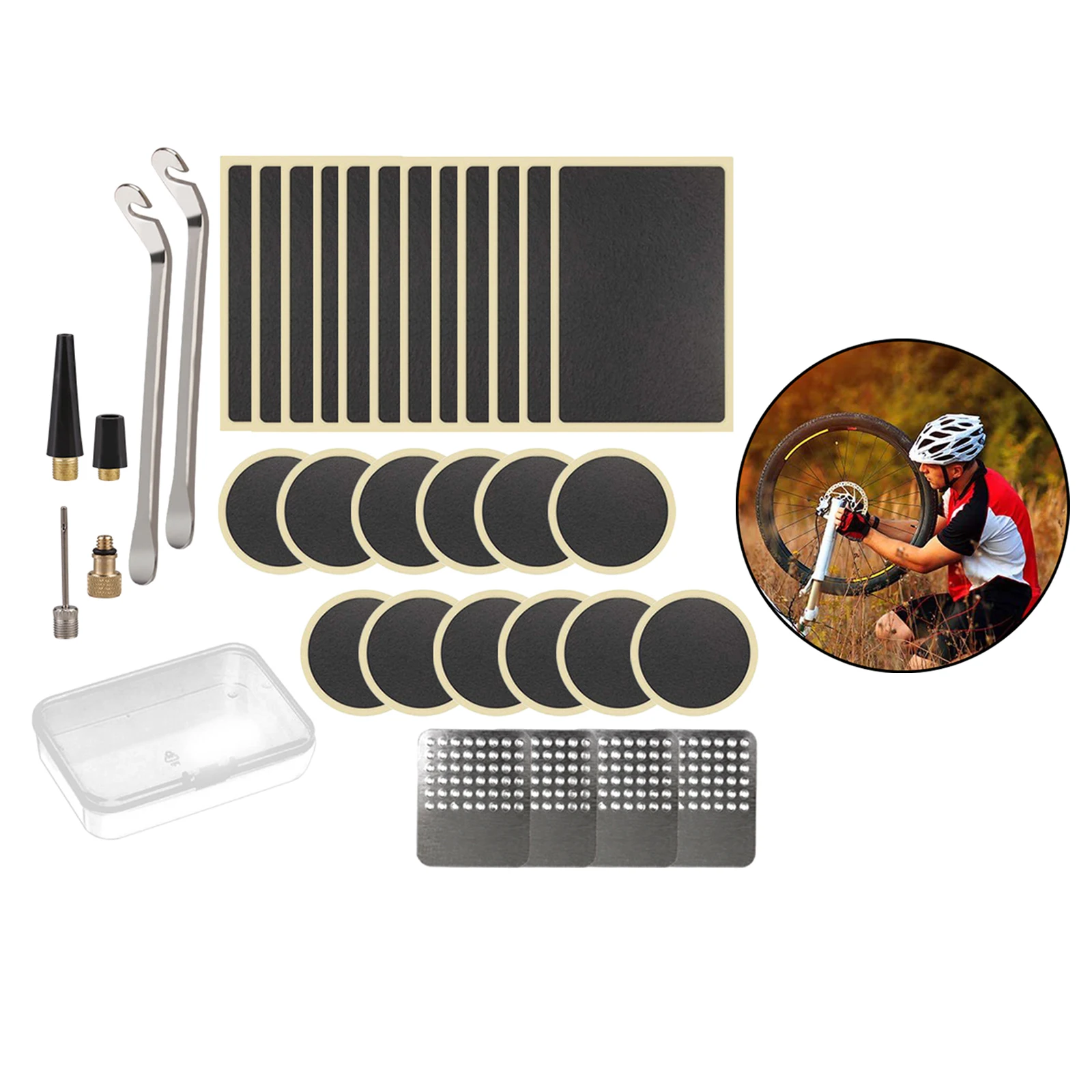 Набор клеевых накладок для ремонта проколов велосипедных шин клейкие накладки и