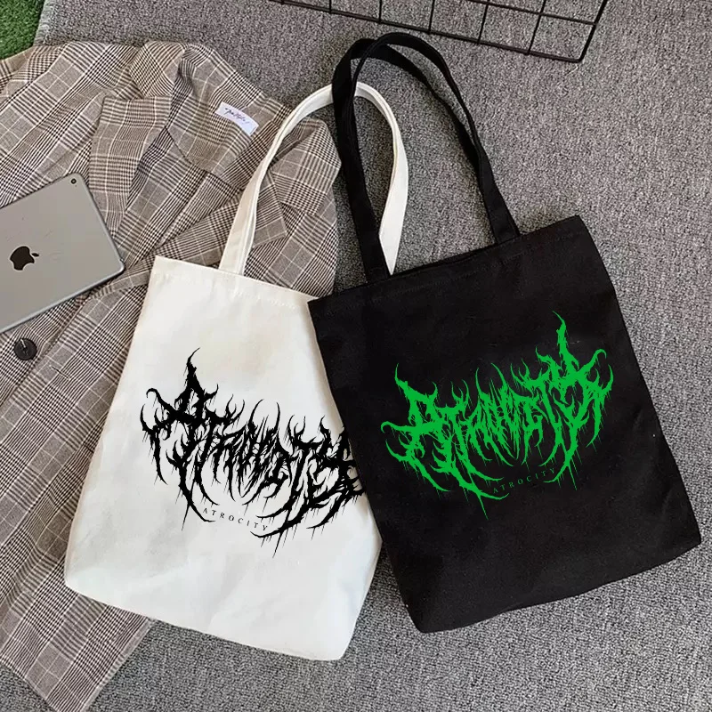 

2021 Lightning Letter Anime Bag Designer handbag Women's bags y2k Harajuku Retro Ladies Bag Large Shopper Canvas Bag Kawaii Bag