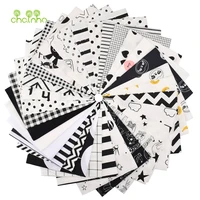 printed twill cotton fabricpatchwork clothblack white seriesdiy sewing quilting material of baby childrens bedcloth