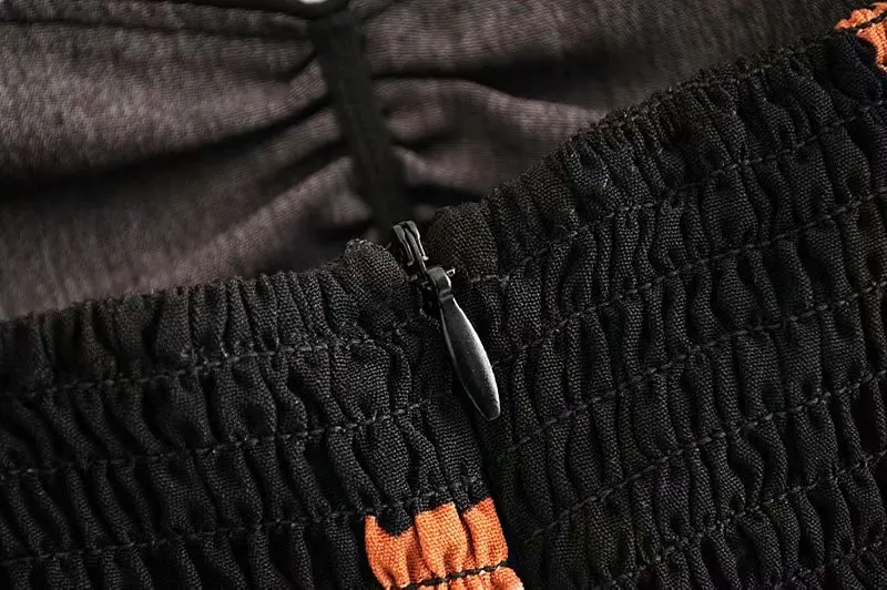 Bazaleas Ретро Сторона Ruched платья Элегантный розовый цветочный принт черный с