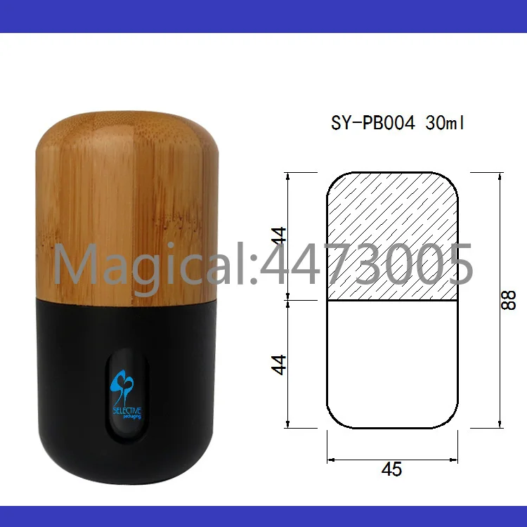 10 шт./лот 30 мл многоразовая портативная бутылка для лосьона с бамбуковой крышкой |