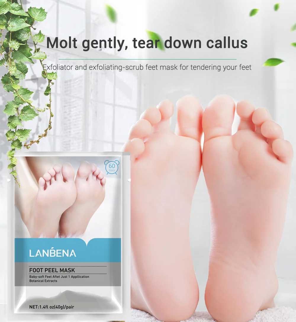 

3PCS Lanbena foot peel mask 1 pair (new package)