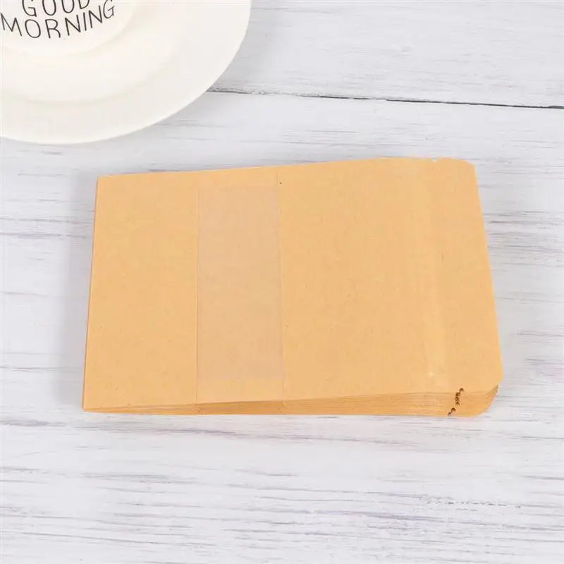 Прозрачный подарочные пакеты из крафт-бумаги для окон 50 шт. портативный