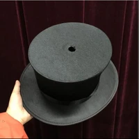 magicians top hat with hole magic tricks stage magia can used with cane to table base magie mentalism illusion gimmick props